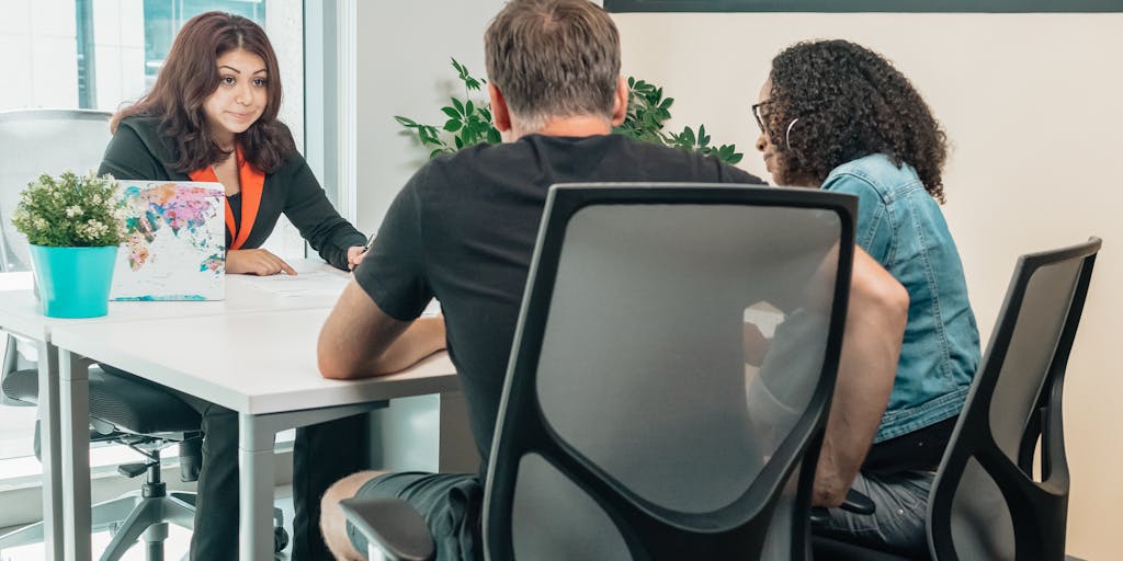 A split image showing two scenarios: on one side, a person looking confused and overwhelmed with paperwork and medical bills, and on the other side, the same person confidently discussing their case with a professional attorney in an office setting. This visual contrast highlights the importance of legal guidance in personal injury cases.