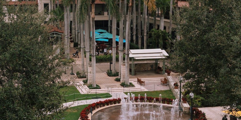 A panoramic view of a scenic park located in the 855 area code, featuring families picnicking, children playing, and people jogging. The photo captures the essence of community and outdoor life, with lush greenery and a clear blue sky.