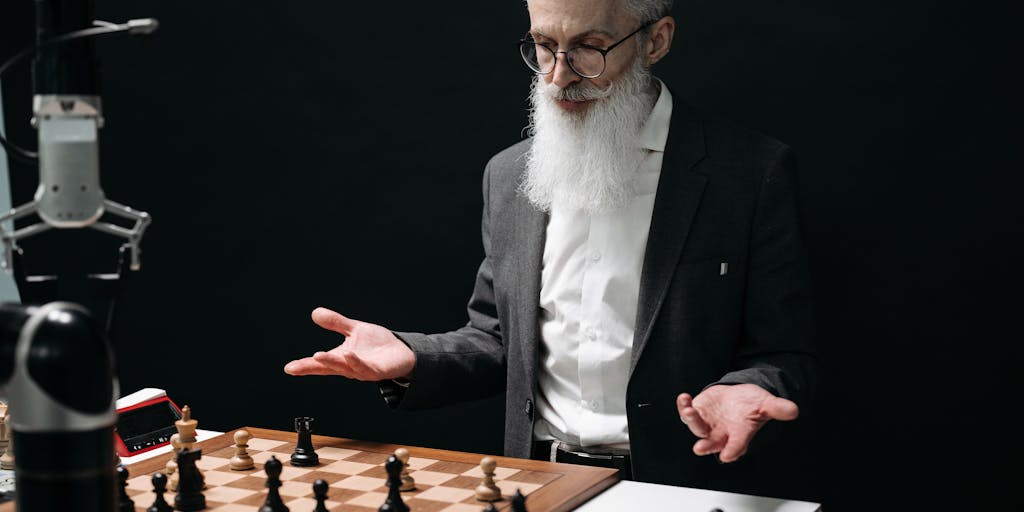 A split image showing a lawyer on one side using traditional legal books and papers, while on the other side, the same lawyer is using a tablet with AI software analyzing case law. This juxtaposition highlights the transition from traditional law practices to AI-assisted legal work.