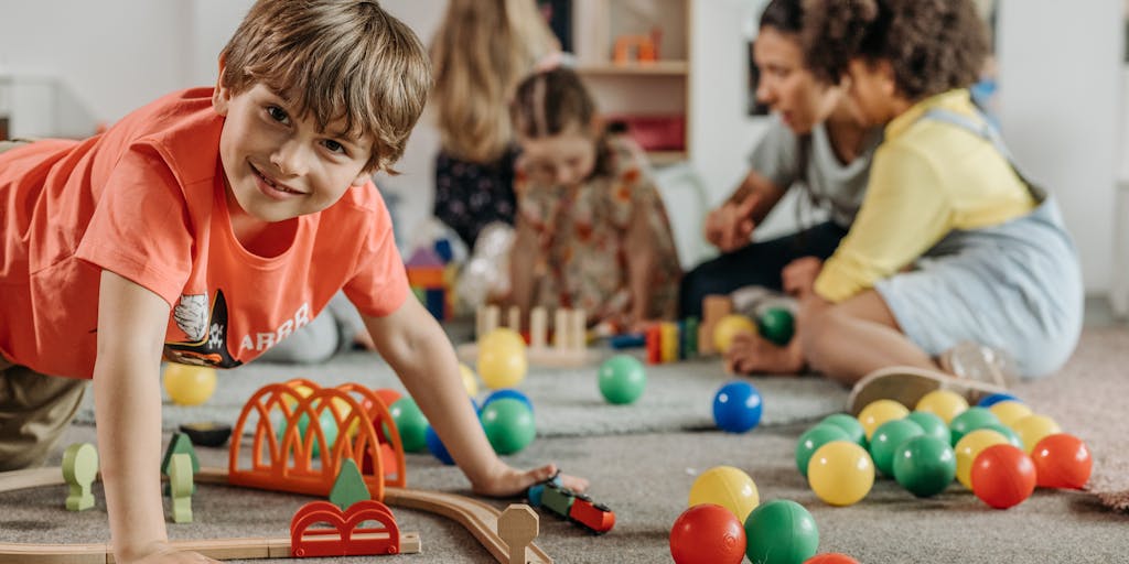 A split image showing two contrasting scenes: on one side, a joyful child playing with toys in a well-furnished room, and on the other side, the same child looking sad and neglected in a sparsely furnished space. This visual representation highlights the impact of child support on a child's well-being.