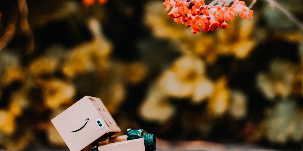 A creative split image showing a robot on one side with a calculator and a notepad, calculating costs, and on the other side, a vibrant garden with flowers labeled with different pricing options. This visual metaphor illustrates the idea of nurturing business growth through smart pricing decisions.
