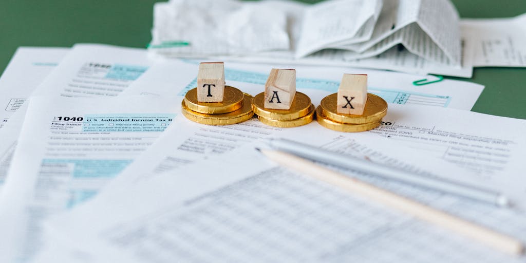 A conceptual photo of a person standing at a crossroads, with one path leading to a pile of tax forms and the other to a playground. This visual metaphor represents the choices and consequences of owing child support.
