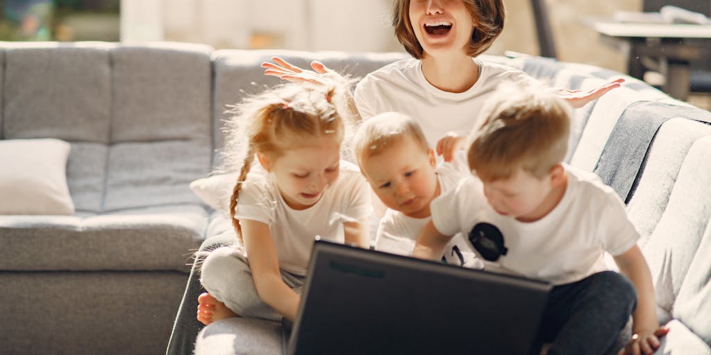 A split image showing two scenarios: one side depicts a parent happily playing with their child, while the other side shows the same parent looking stressed while reviewing bills. This visual contrast highlights the emotional and financial aspects of child support.
