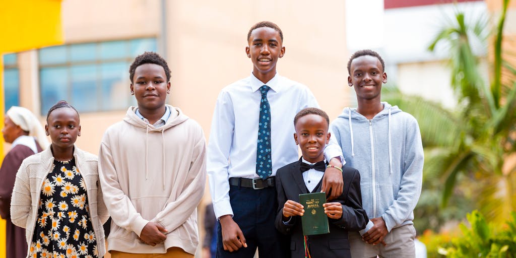 A split image showing two scenarios: on one side, a parent handing over a check for child support, and on the other side, the same parent celebrating a child's graduation. This juxtaposition highlights the transition from financial support to emotional support as children reach adulthood.