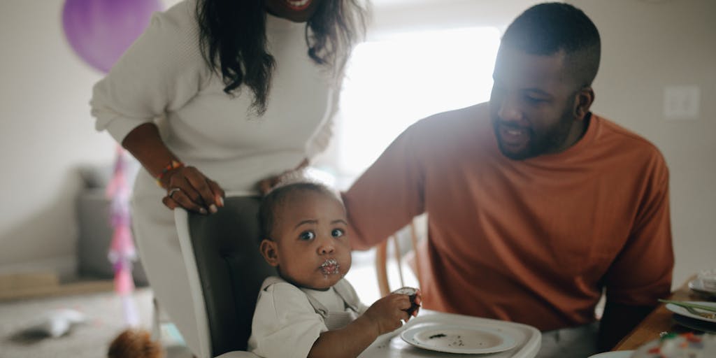 A visual metaphor showing a pair of hands releasing a balloon into the sky, with the balloon labeled 'Child Support', representing the emotional release and new beginnings once child support ends.